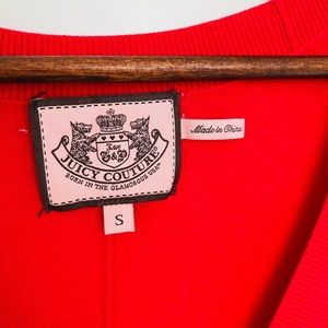 Rose red Juicy Couture cardigan
